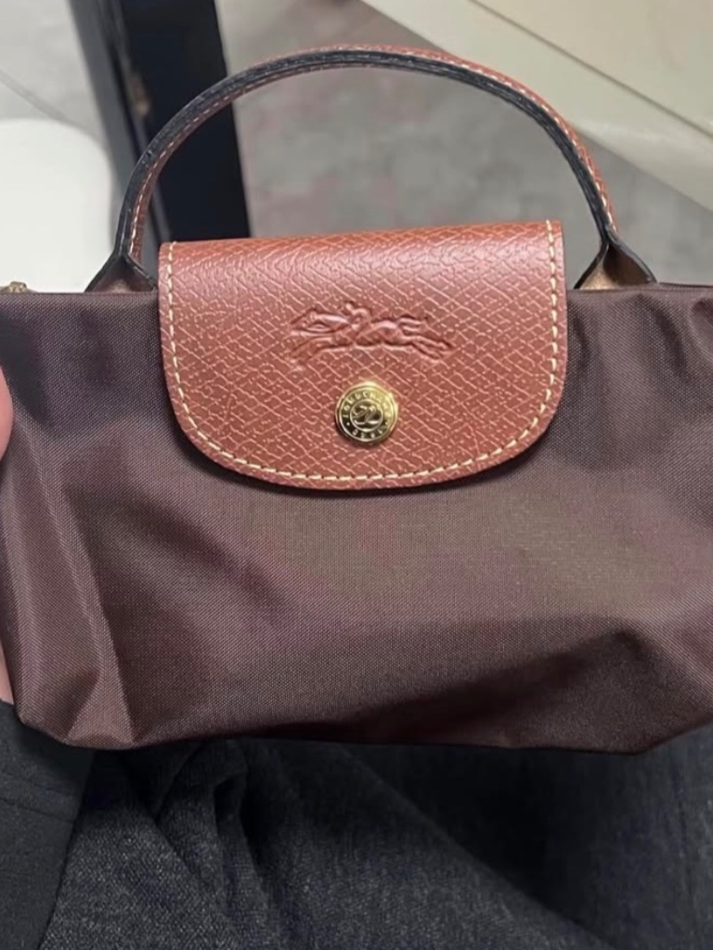 NWT Mini Longchamp brown - Picture 2 of 4